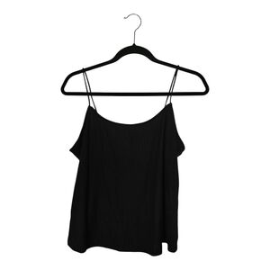 Black Ribbed Women's Tank Top